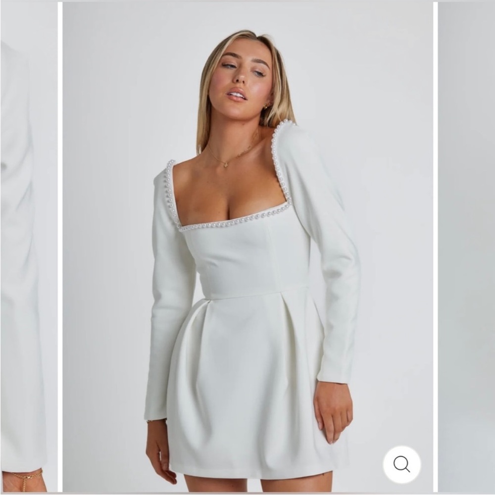 Odd Muse White Pearl Dress